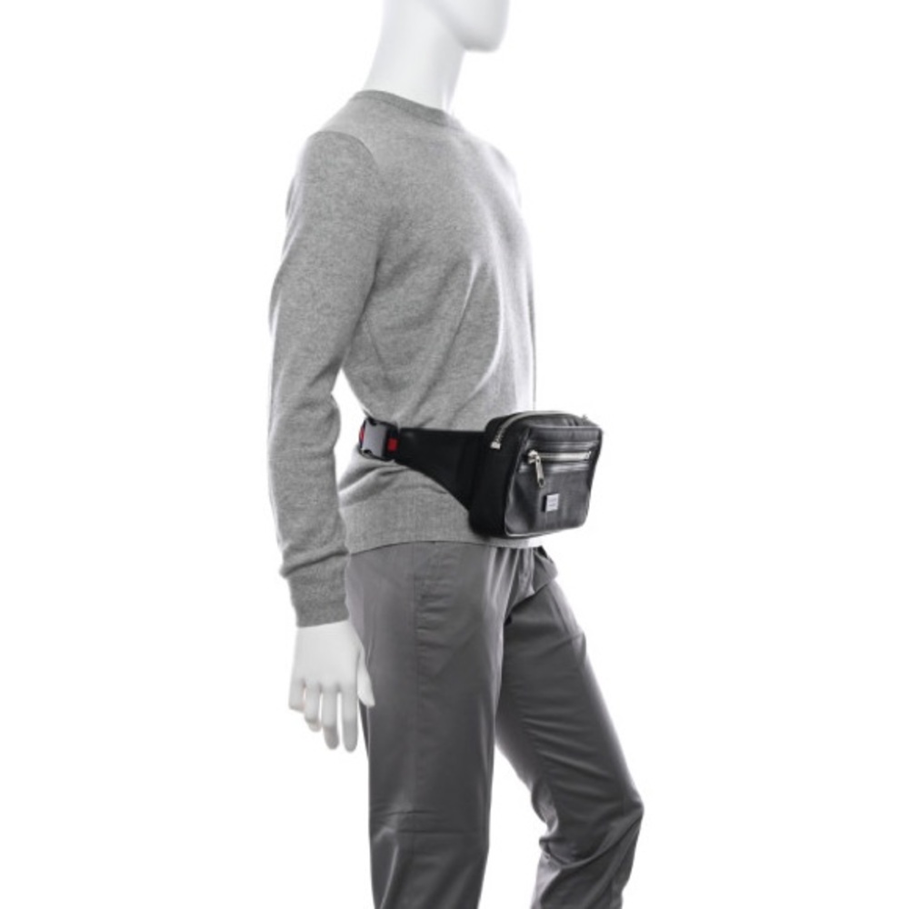 Gucci Soft GG Supreme Monogram Web Belt Bag Black Grey NEW - Picture 2 of 7